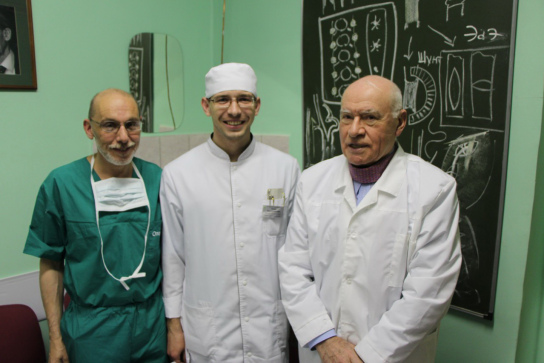 В 2013 году рядом с величайшими кардиохирургами: профессором М.М. Алшибая и академиком Л.А. Бокерия